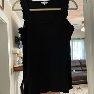 Crown & Ivy Ruffle Sleeve Tank